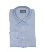 The Wardrobe Casual Shirt: Sky Blue Linen